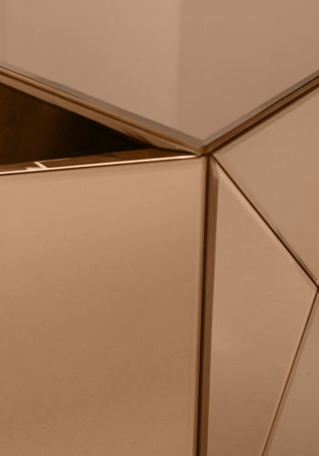 WOOOD Glintz sidebord tre speil glass brun [Fsc]