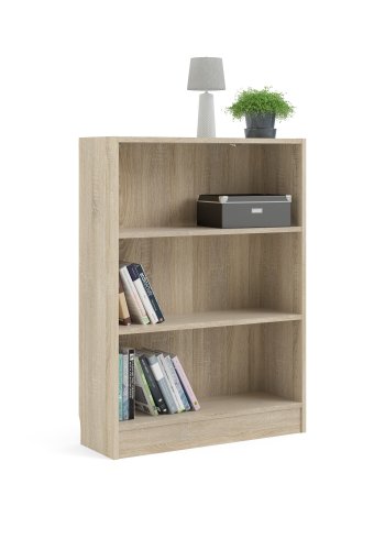 TVILUM Basic bogkasse - egetr�sstruktur, m. 2 hylder(H:107,2cm x79cm x 26,72cm)