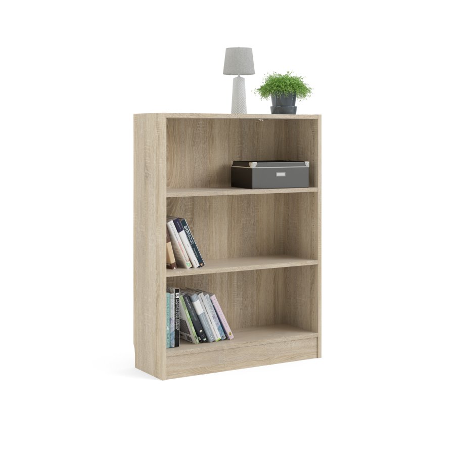 TVILUM Basic bokhylla - ekstruktur, med 2 hyllplan