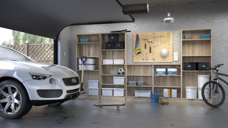 TVILUM Basic bokhylla - ekstruktur, med 2 hyllplan