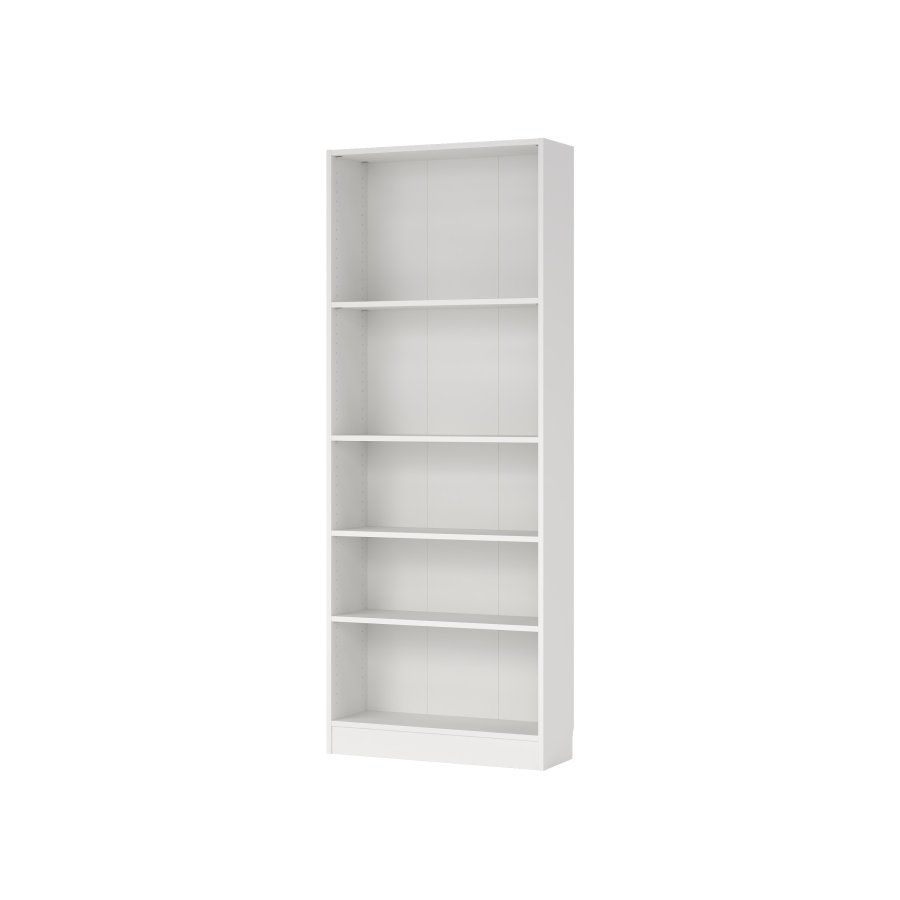TVILUM Basic bogkasse - hvid, m. 4 hylder(H:203,2cm x79cm x 26,72cm)