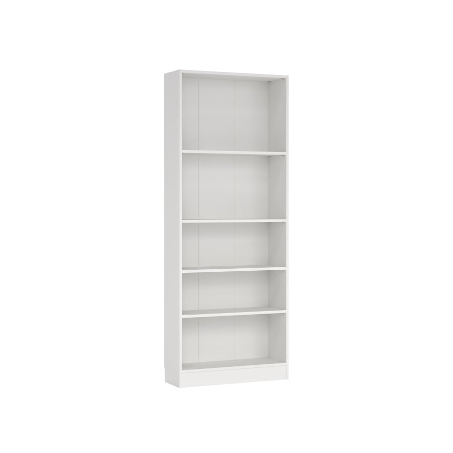 TVILUM Basic bogkasse - hvid, m. 4 hylder(H:203,2cm x79cm x 26,72cm)