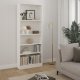TVILUM Basic bogkasse - hvid, m. 4 hylder(H:203,2cm x79cm x 26,72cm)