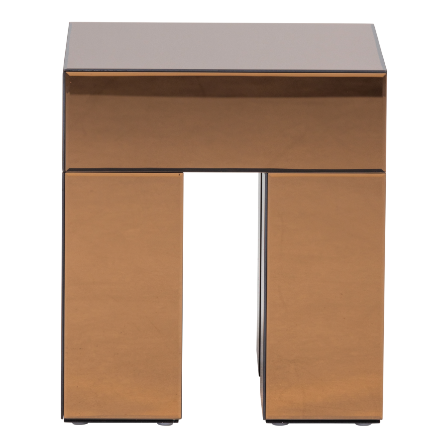 WOOOD Mirrox sidebord tre speil glass brun [Fsc]