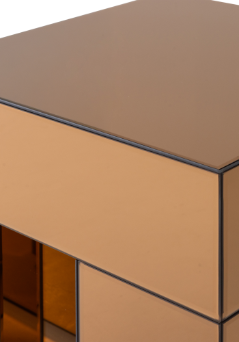 WOOOD Mirrox sidebord tre speil glass brun [Fsc]