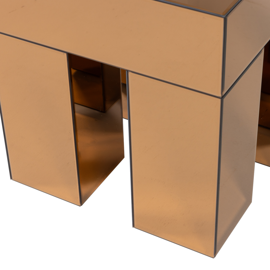 WOOOD Mirrox sidebord tre speil glass brun [Fsc]