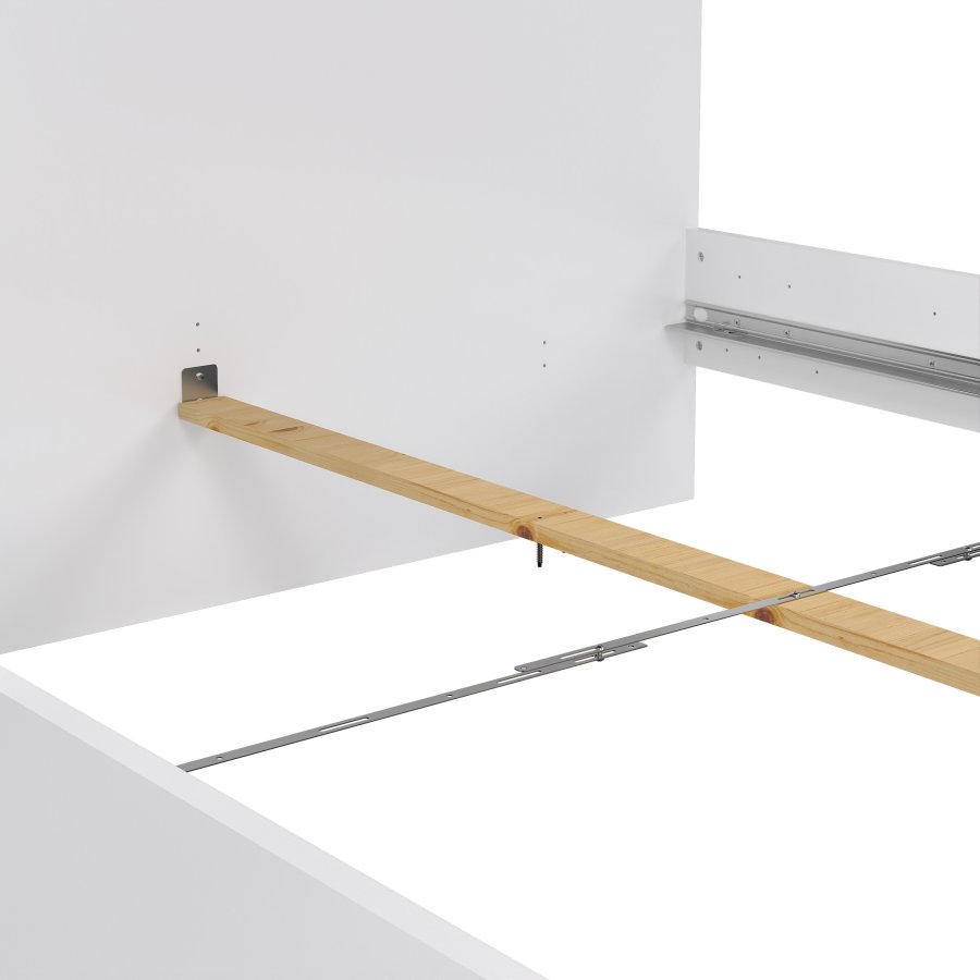 TVILUM Naia S&auml;ngram - Vit H&ouml;gglans (160 x 200 cm)