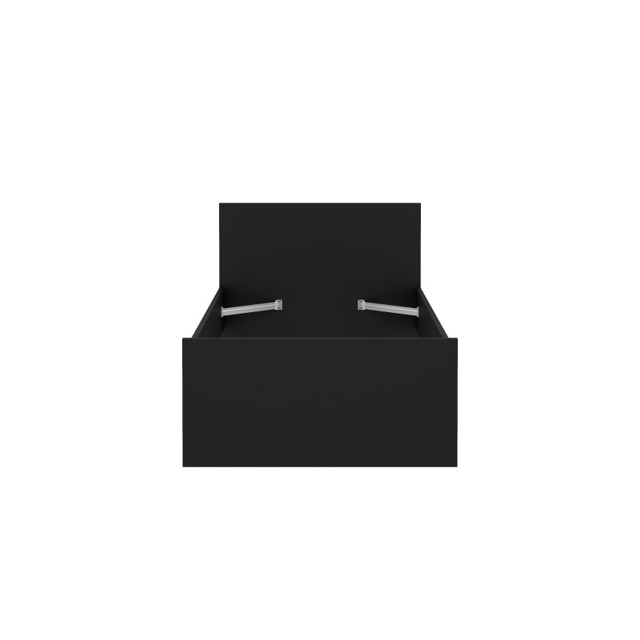 TVILUM Naia S&auml;ngram - Matte Svart (90 x 190 cm)