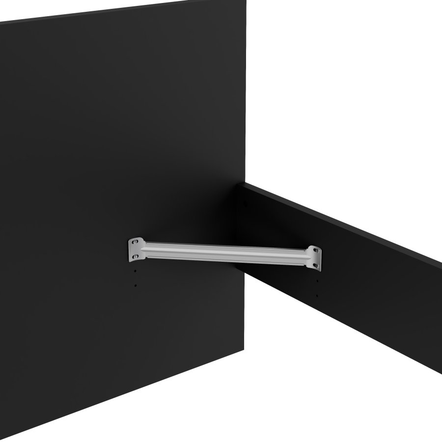 TVILUM Naia S&auml;ngram - Matte Svart (90 x 190 cm)