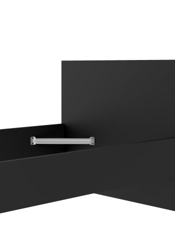 TVILUM Naia S&auml;ngram - Matte Svart (90 x 190 cm)