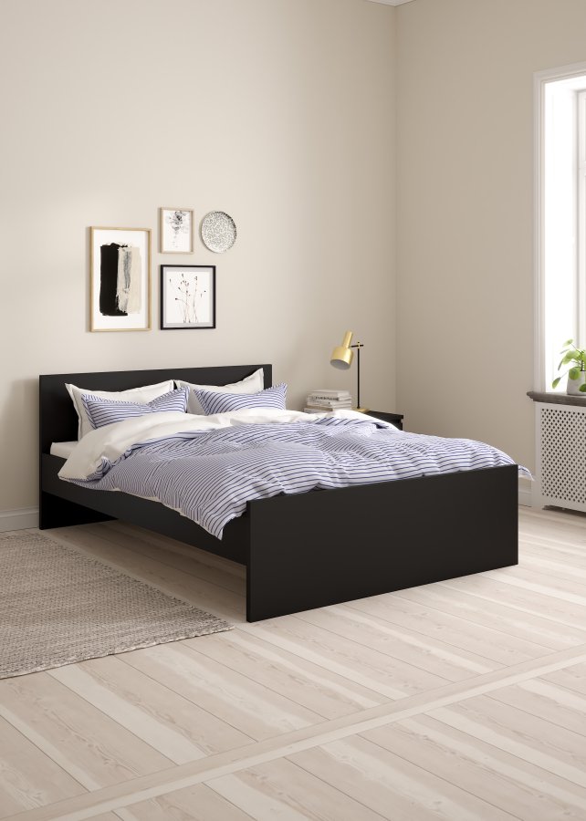 TVILUM Naia sengeramme - matt svart (140x190) 