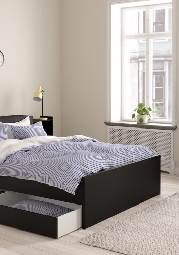 TVILUM Naia sengeramme - matt svart (140x190) 