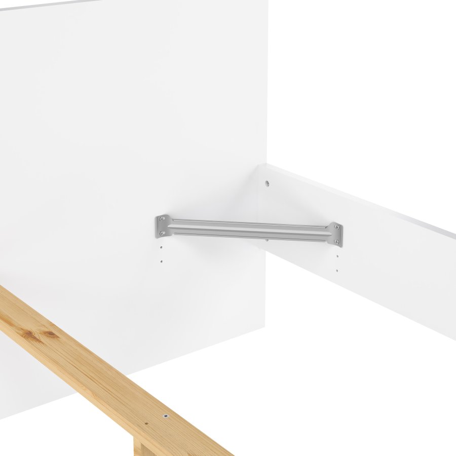 TVILUM Naia sengeramme - hvit h�yglans (140x190) 