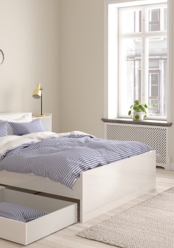 TVILUM Naia sengeramme - hvit h�yglans (140x190) 