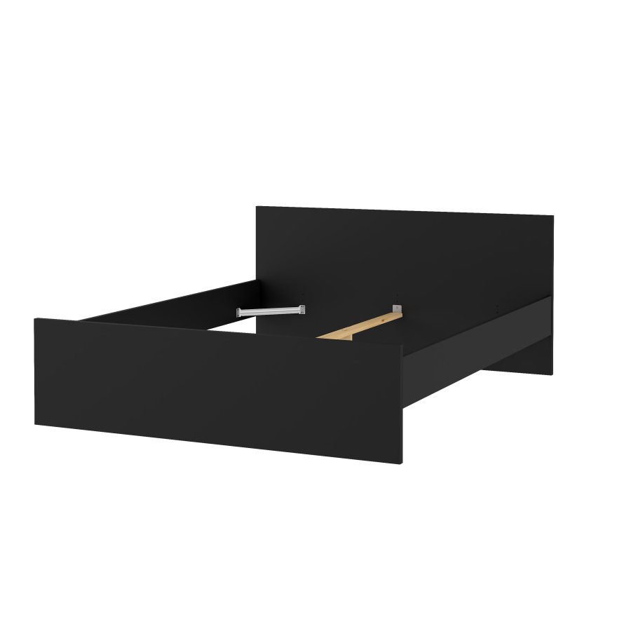 TVILUM Naia S&auml;ngram - Mattsvart (160 x 200 cm)