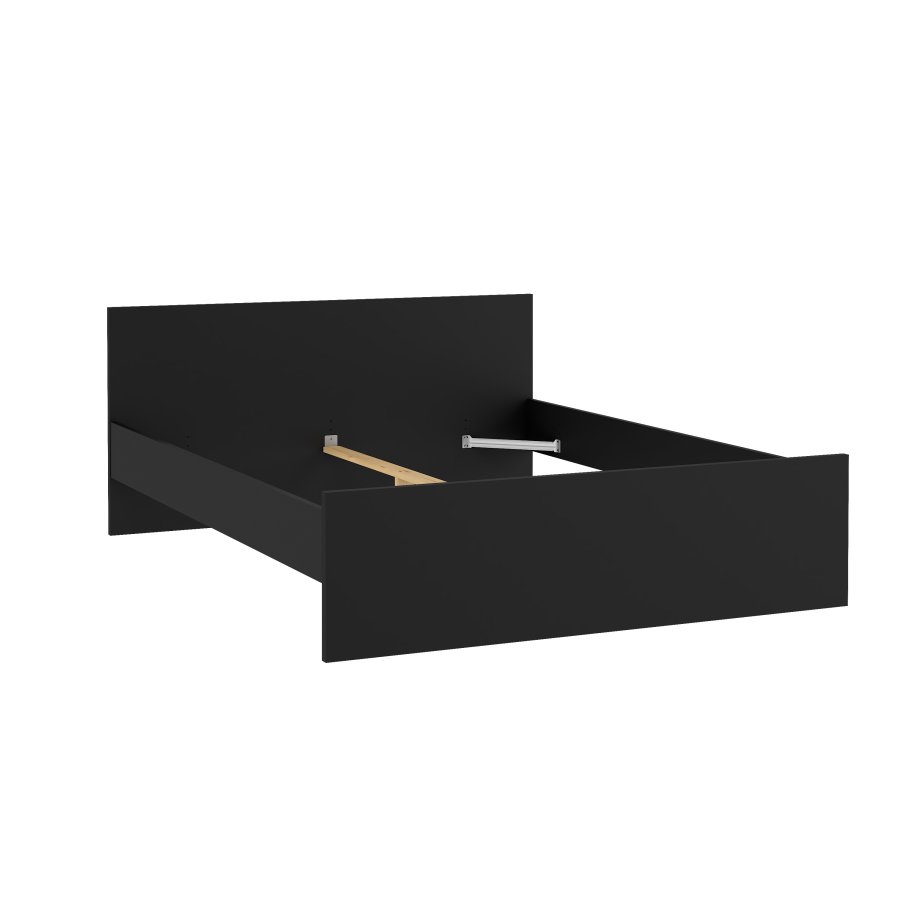 TVILUM Naia S&auml;ngram - Mattsvart (160 x 200 cm)