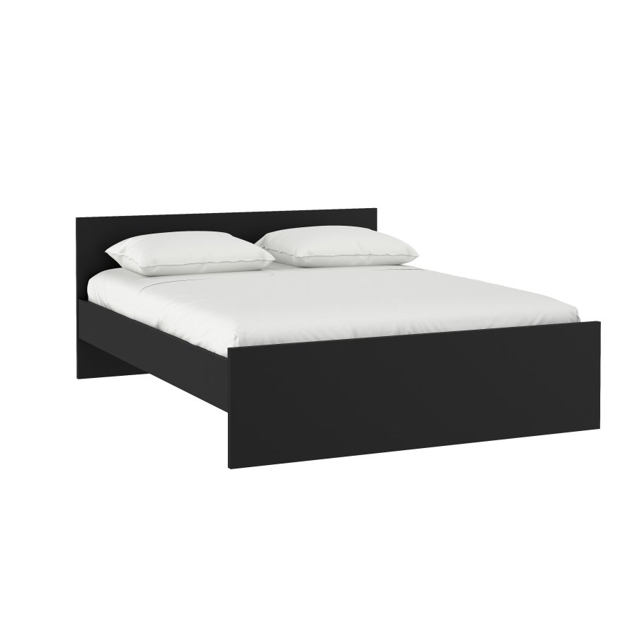 TVILUM Naia S&auml;ngram - Mattsvart (160 x 200 cm)