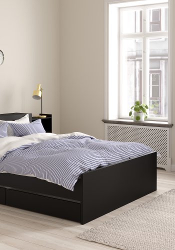 TVILUM Naia sengeramme - mat sort (160x200) 