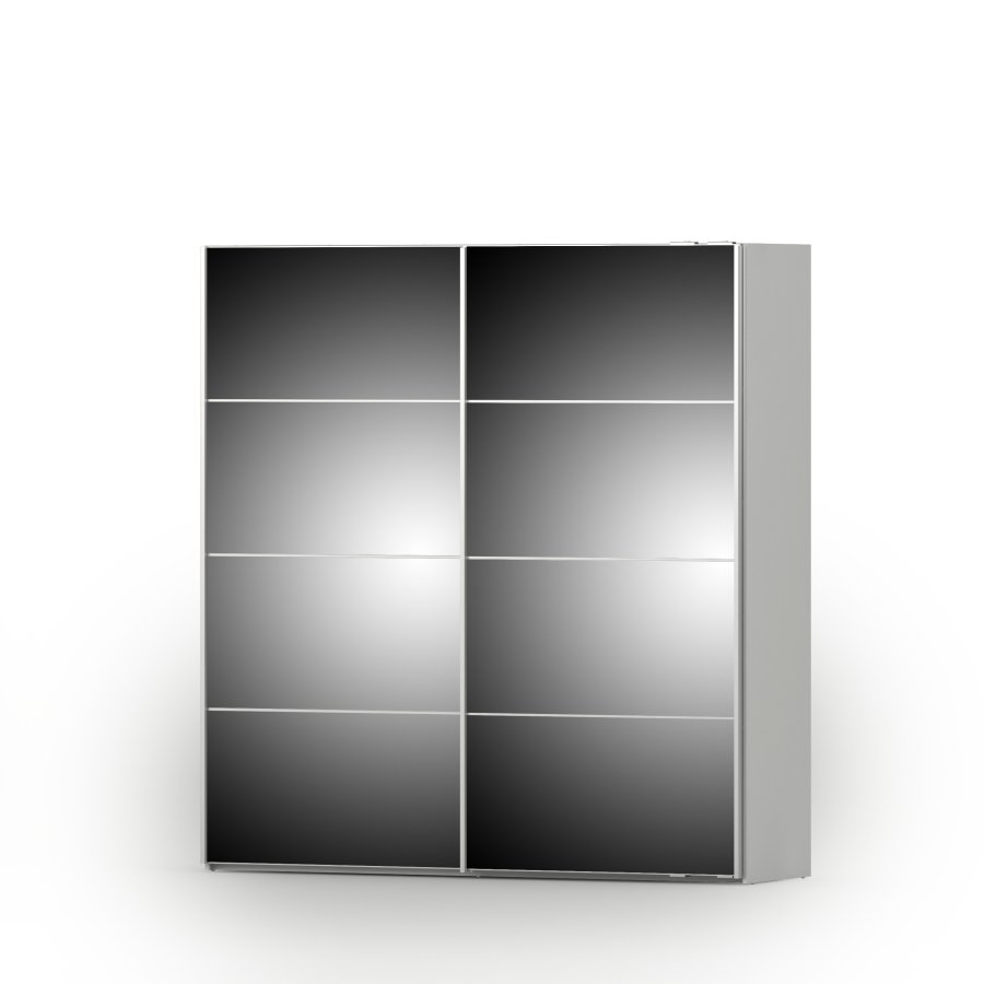 TVILUM Verona Skyded�rsskab - hvid/spejlglas, m. 2 skyded�re 