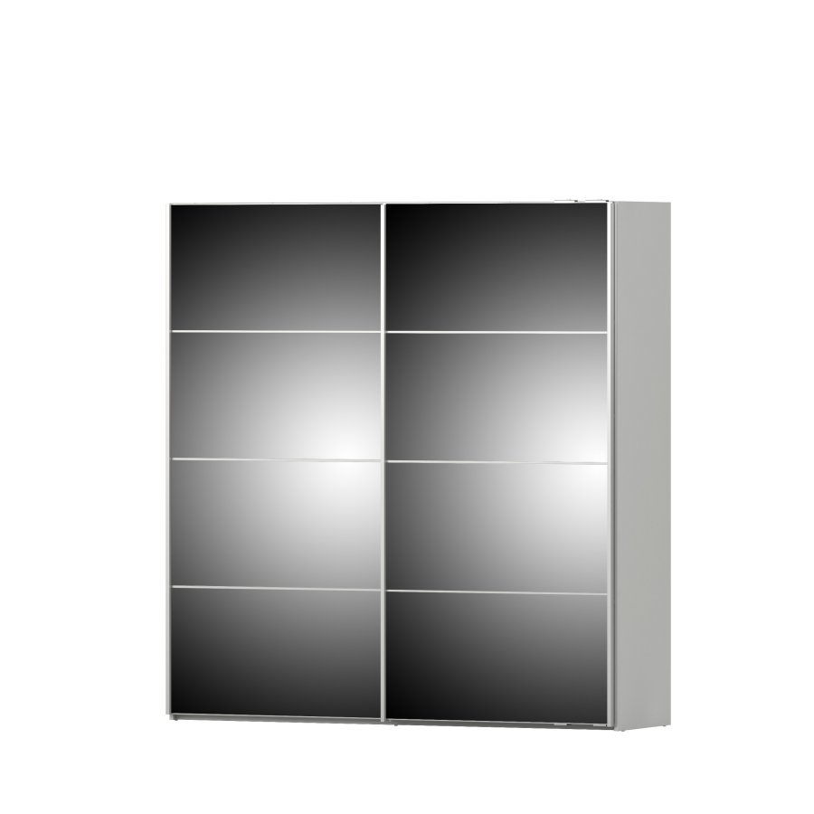 TVILUM Verona Skyded�rsskab - hvid/spejlglas, m. 2 skyded�re 