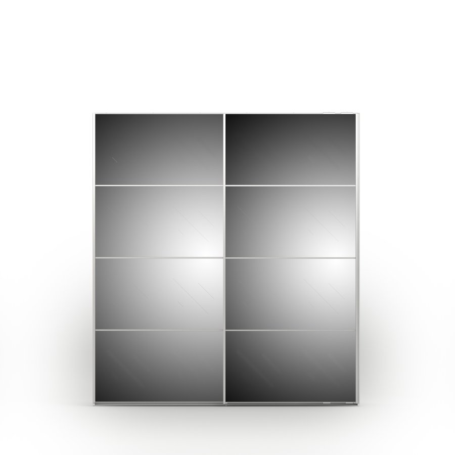 TVILUM Verona Skyded�rsskab - hvid/spejlglas, m. 2 skyded�re 