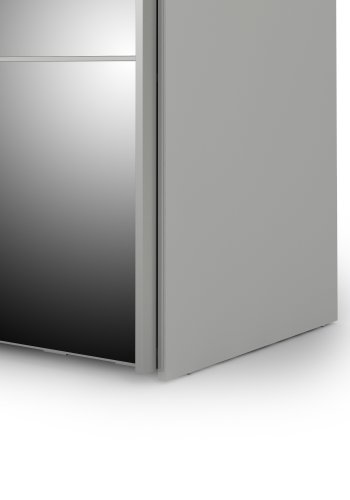 TVILUM Verona Skyded�rsskab - hvid/spejlglas, m. 2 skyded�re 