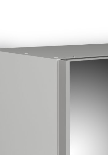 TVILUM Verona Skyded�rsskab - hvid/spejlglas, m. 2 skyded�re 