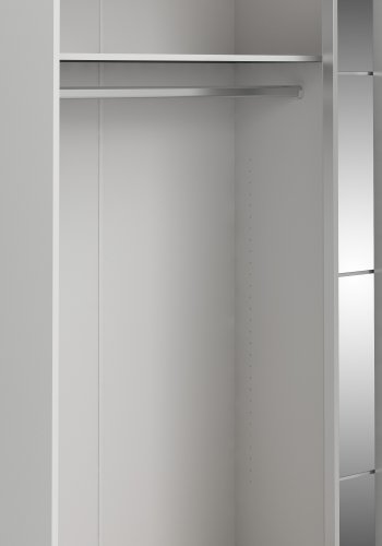 TVILUM Verona Skyded�rsskab - hvid/spejlglas, m. 2 skyded�re 