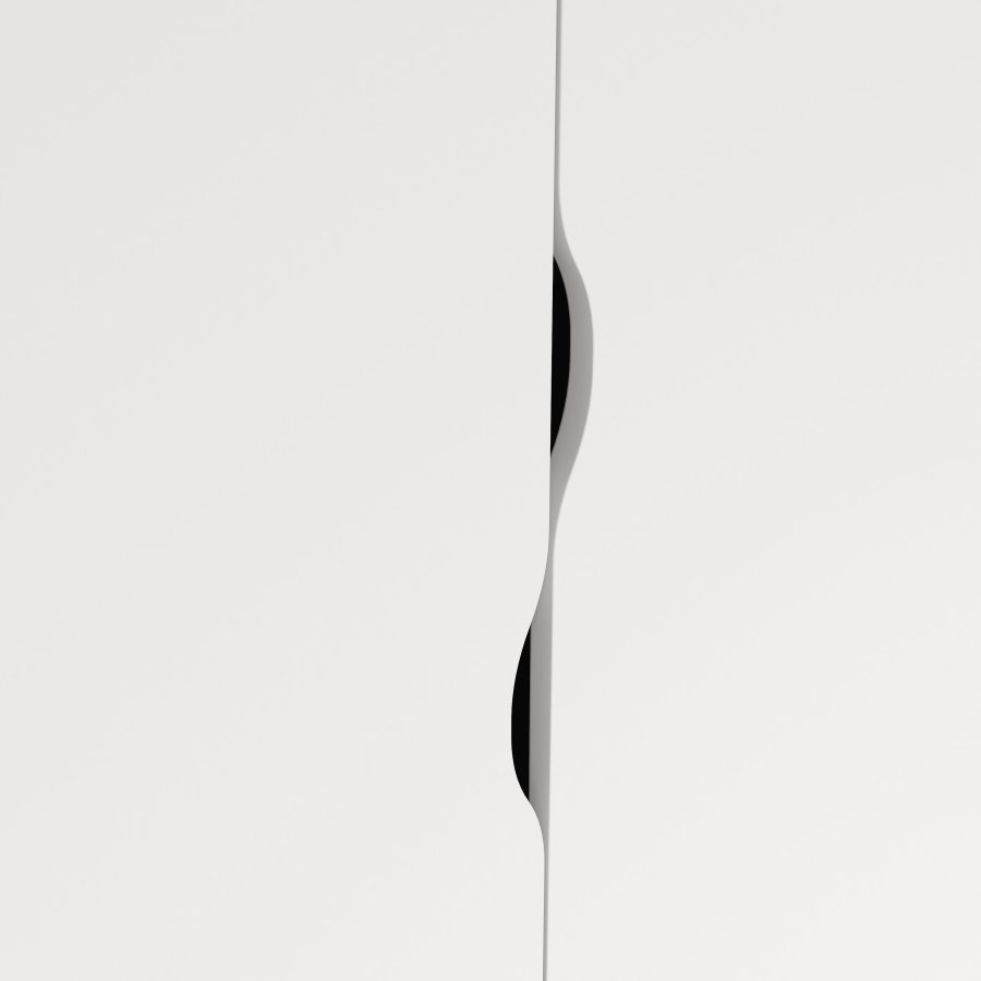 TVILUM Delta garderobeskab - hvid/egetr�sstruktur, m. 3 l�ger og 3 skuffer