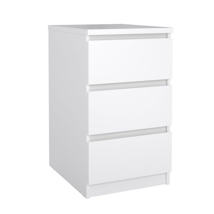 TVILUM Naia byr� - vit h&ouml;gglans, med 3 l�dor