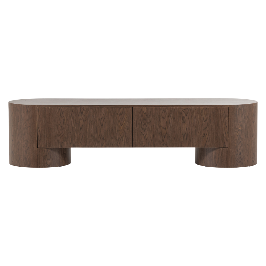 WOOOD Velari TV-benk trefiner brun