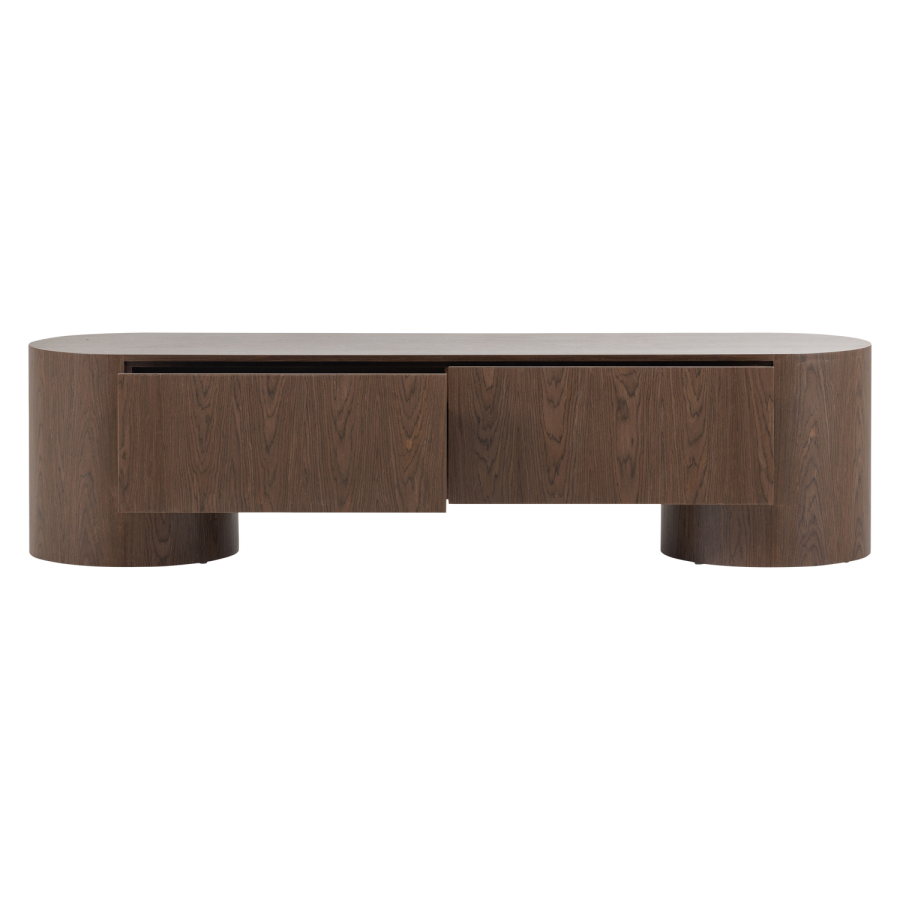 WOOOD Velari TV-benk trefiner brun