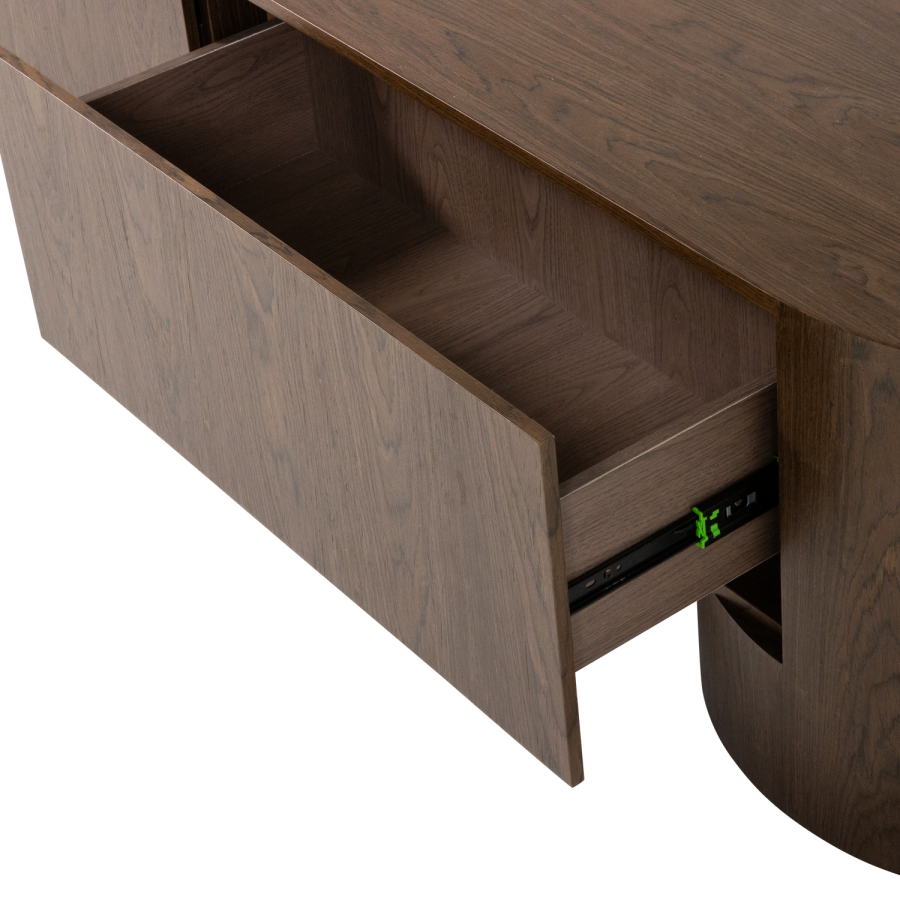 WOOOD Velari TV-benk trefiner brun