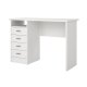 TVILUM Function Plus skrivebord - hvid, m. 4 skuffer