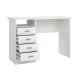 TVILUM Function Plus skrivebord - hvid, m. 4 skuffer