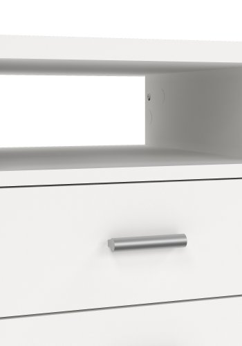 TVILUM Function Plus skrivebord - hvid, m. 4 skuffer