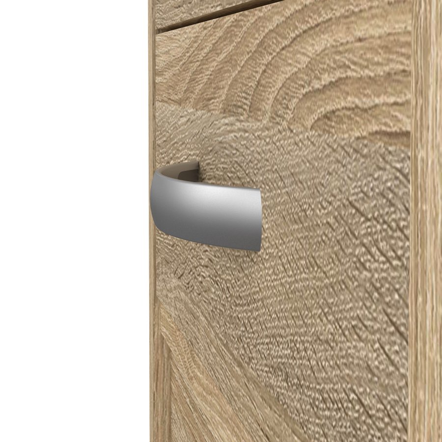 TVILUM Function Plus skrivebord - eikestruktur, m. 5 skuffer