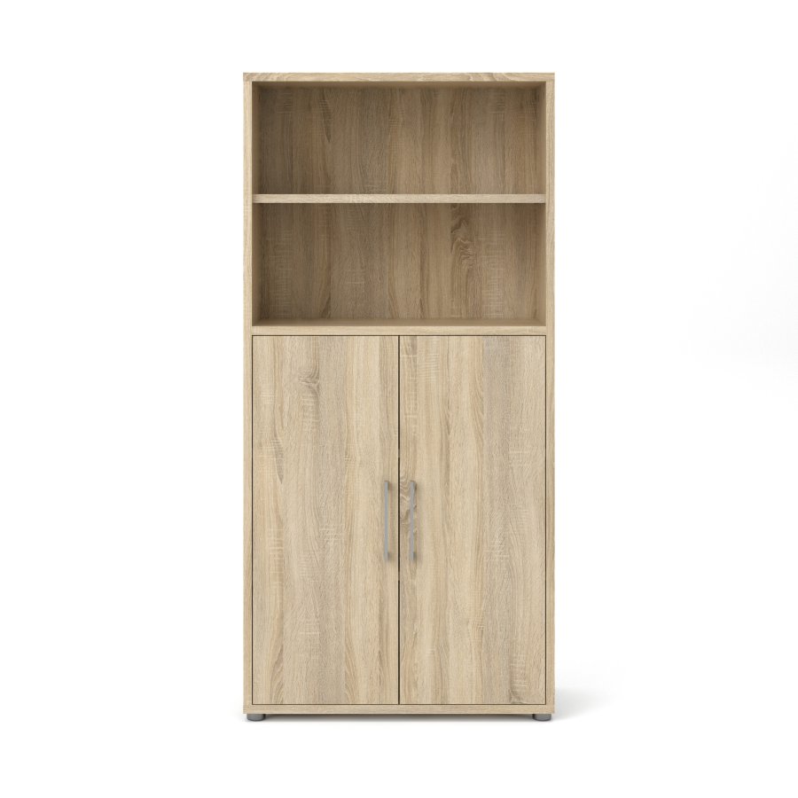 TVILUM Prima kontorreol - egetr�sstruktur, m. 2 l�ger 