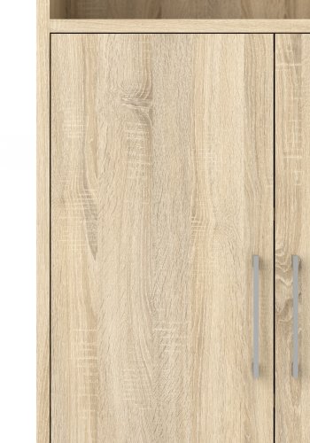 TVILUM Prima kontorreol - egetr�sstruktur, m. 2 l�ger 