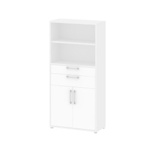 TVILUM Prima kontorreol - hvit, m. 2 d�rer og 2 skuffer 