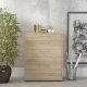 TVILUM Prima kontorkommode - eikestruktur, m. 4 skuffer 