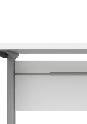 TVILUM Prima hevet senkebord - hvit/s�lvgr� st�l (150x80)