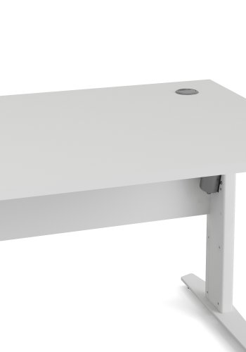 TVILUM Prima H&ouml;j- och S&auml;nkbart Bord - Vit (150 x 80 cm)