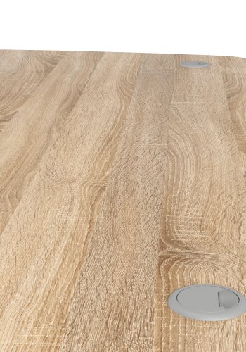 TVILUM Prima hj�rnepult - eikestruktur, m. 3 skuffer 