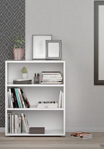 TVILUM Prima reol - hvid, m. 2 hyller 