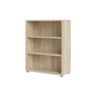 TWILUM Prima bokhylle - eikestruktur, m. 2 hyller 