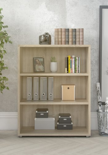 TWILUM Prima bokhylle - eikestruktur, m. 2 hyller 