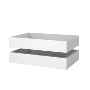 TVILUM Naia sengeskuffe - hvid h�jglans, 2 stk, 100 cm