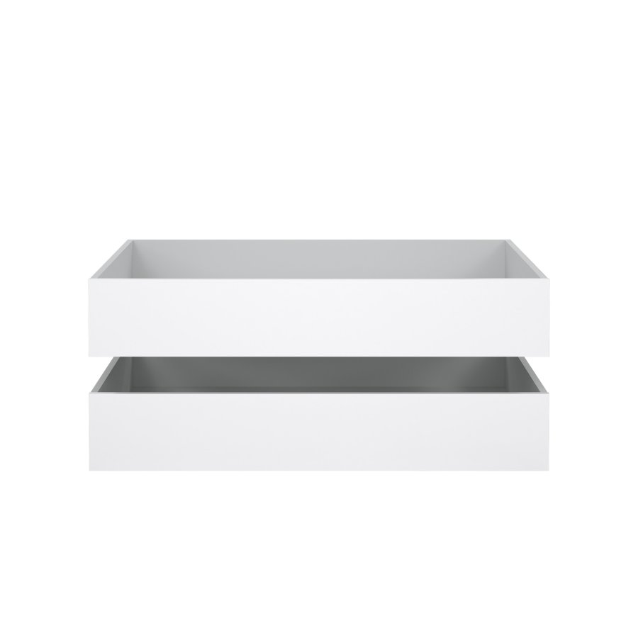 TVILUM Naia sengeskuffe - hvid h�jglans, 2 stk, 100 cm