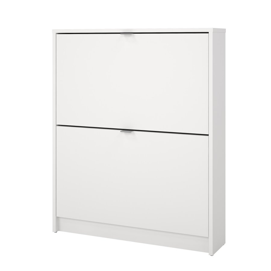 TVILUM Shoes skosk�p - vitt tr�, med 2 vikd�rrar